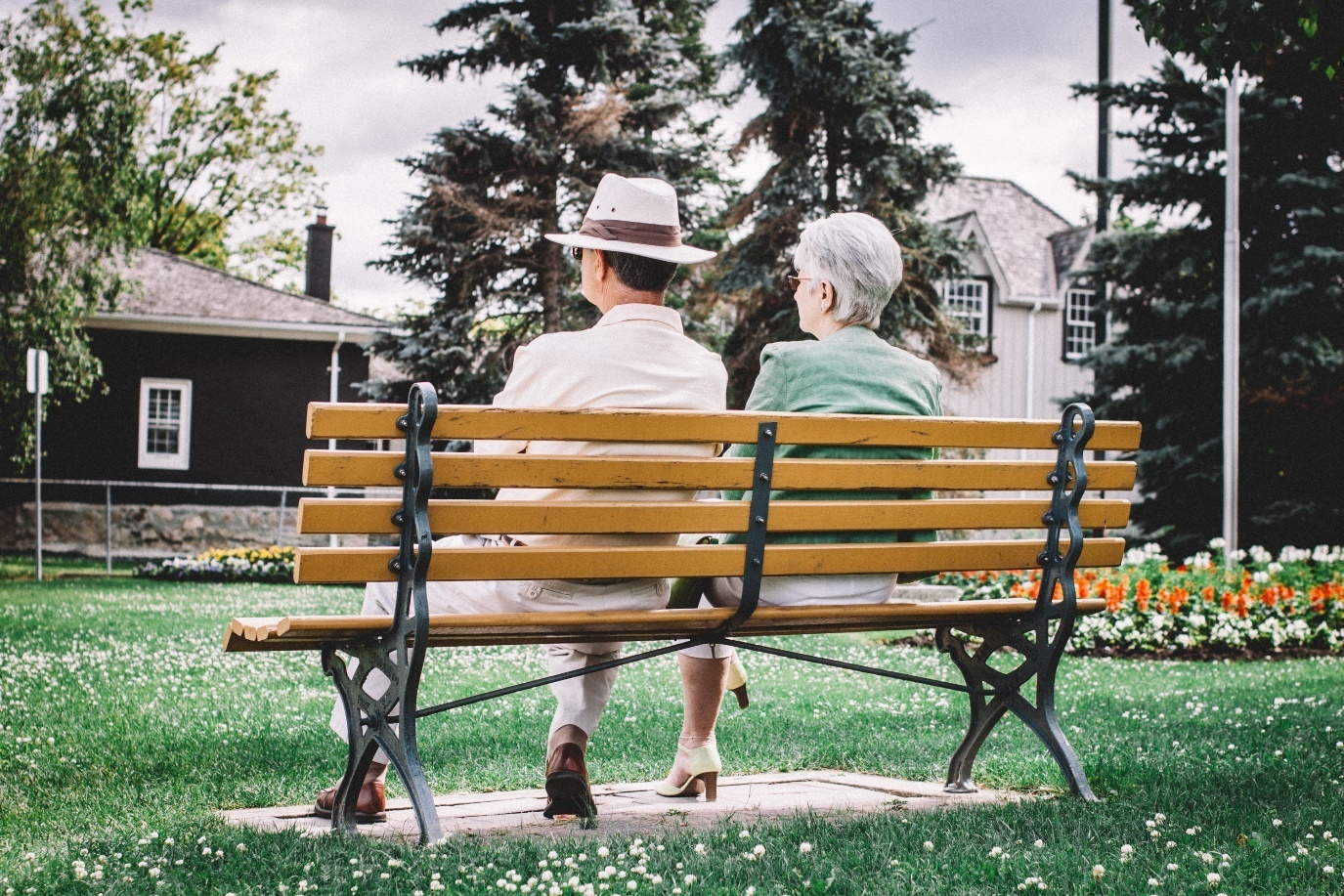 Two elders sitting together